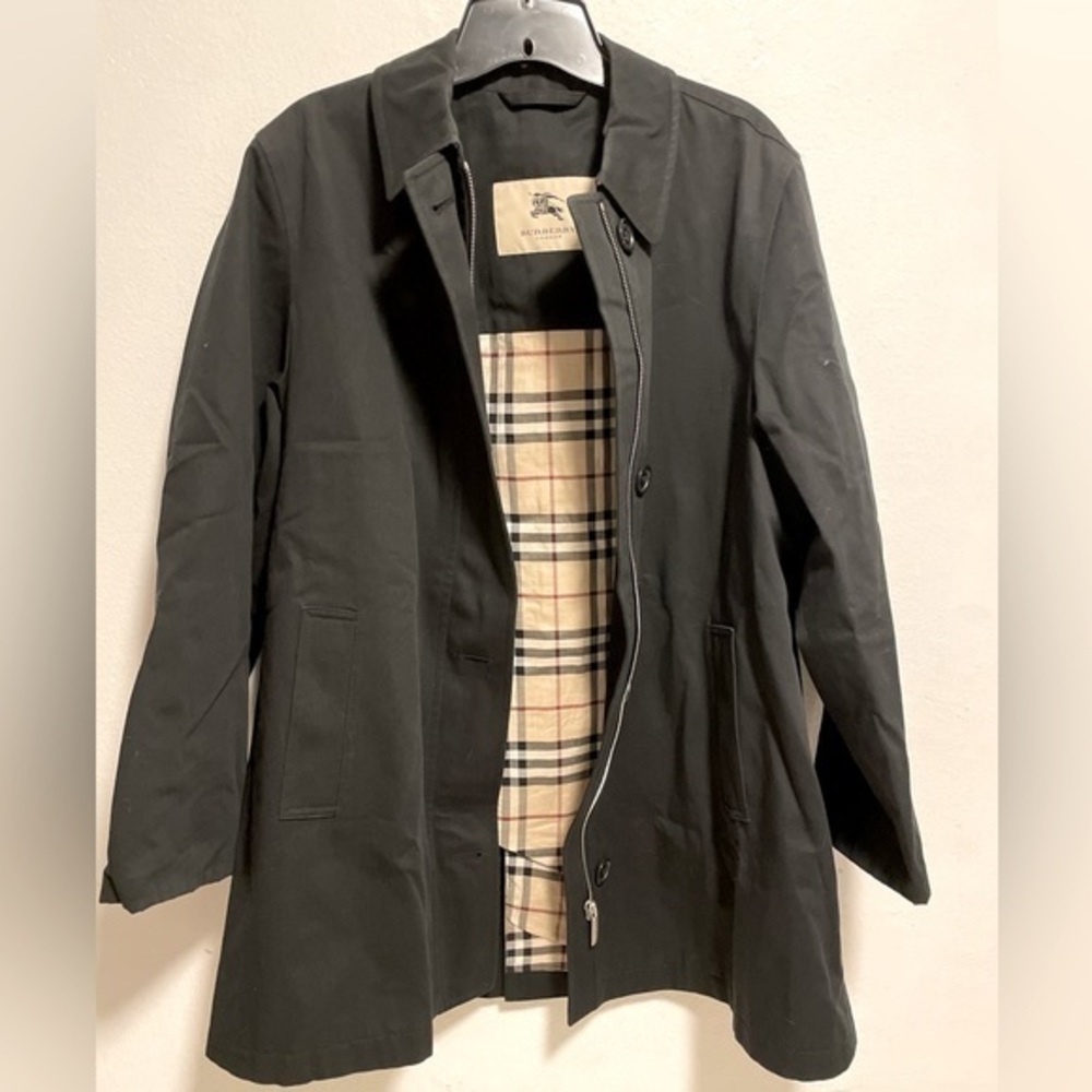 Burberry Nova Check Petty Coat Black Jacket